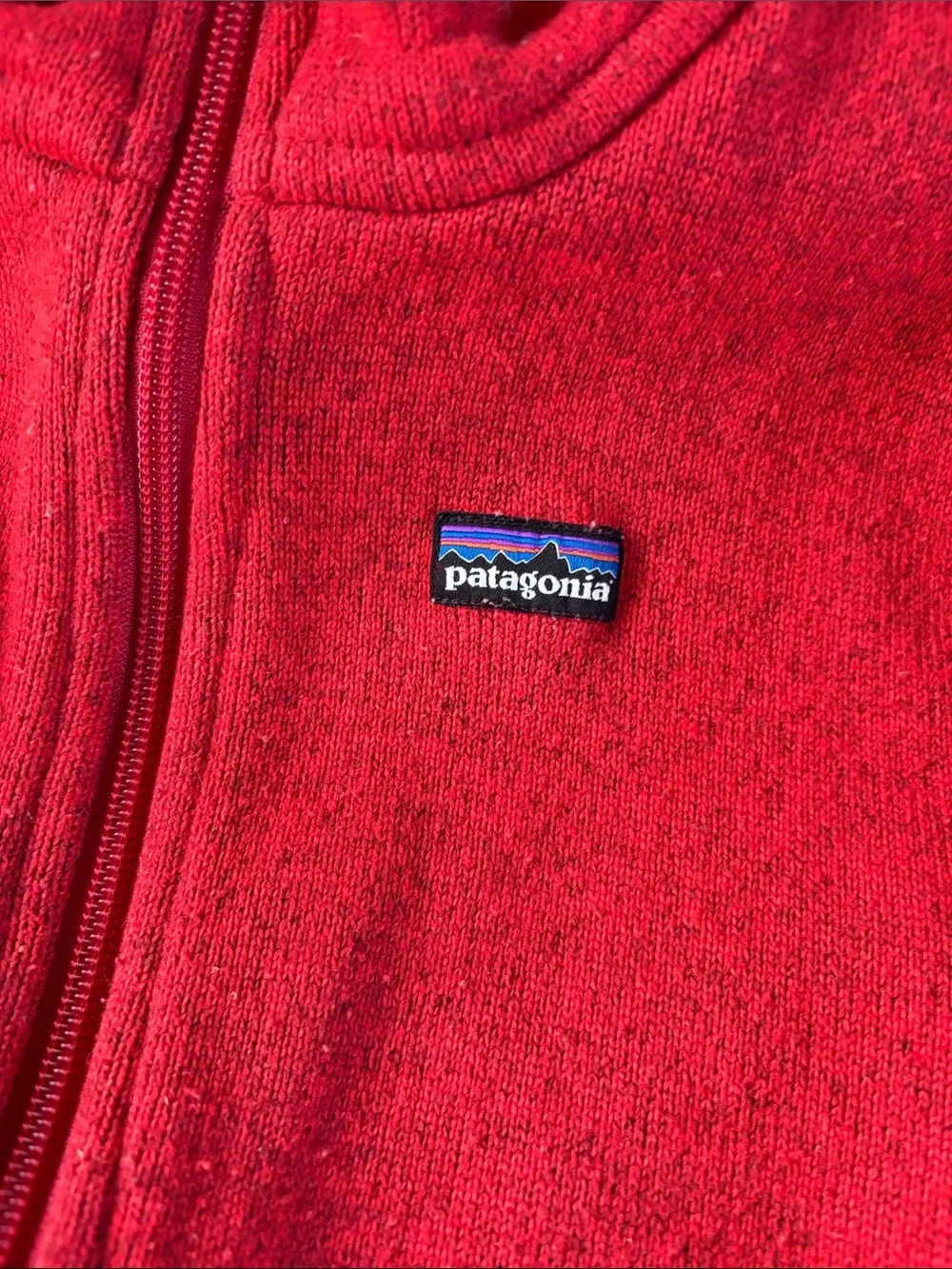 Patagonia Kids Red Full-Zip Fleece Jacket